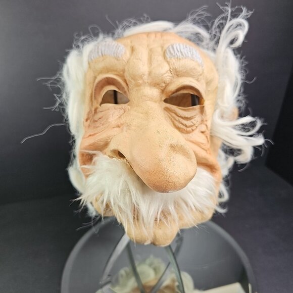 Vintage Cesar 81 Albert Einstein Mask Rubber Latex Halloween Mask One Size Adult - Picture 4 of 16